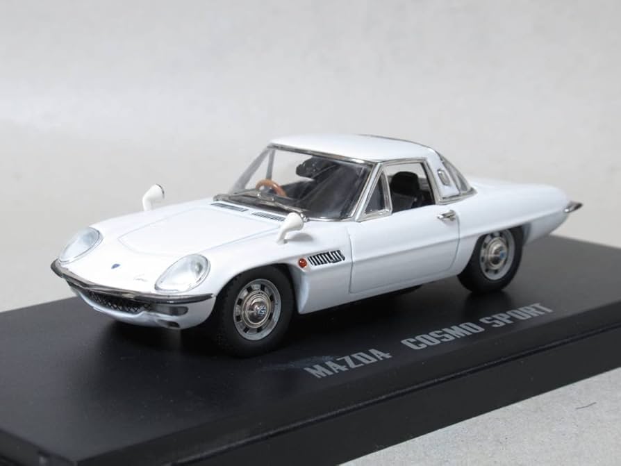 MAZDA Cosmo Sport 1/43 ミニカー Amazon | EBBRO 1/43 MAZDA COSMO SPORT 1967年 White エブロ